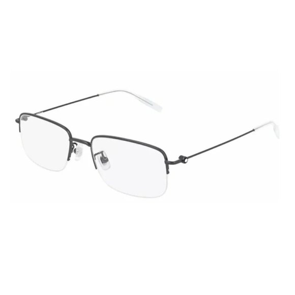 NEW  MONTBLANC EYEGLASSES DARK RUTHENIUM UNISEX EYEWEAR MONTBLANC MB0084OK 004 - Picture 1 of 3